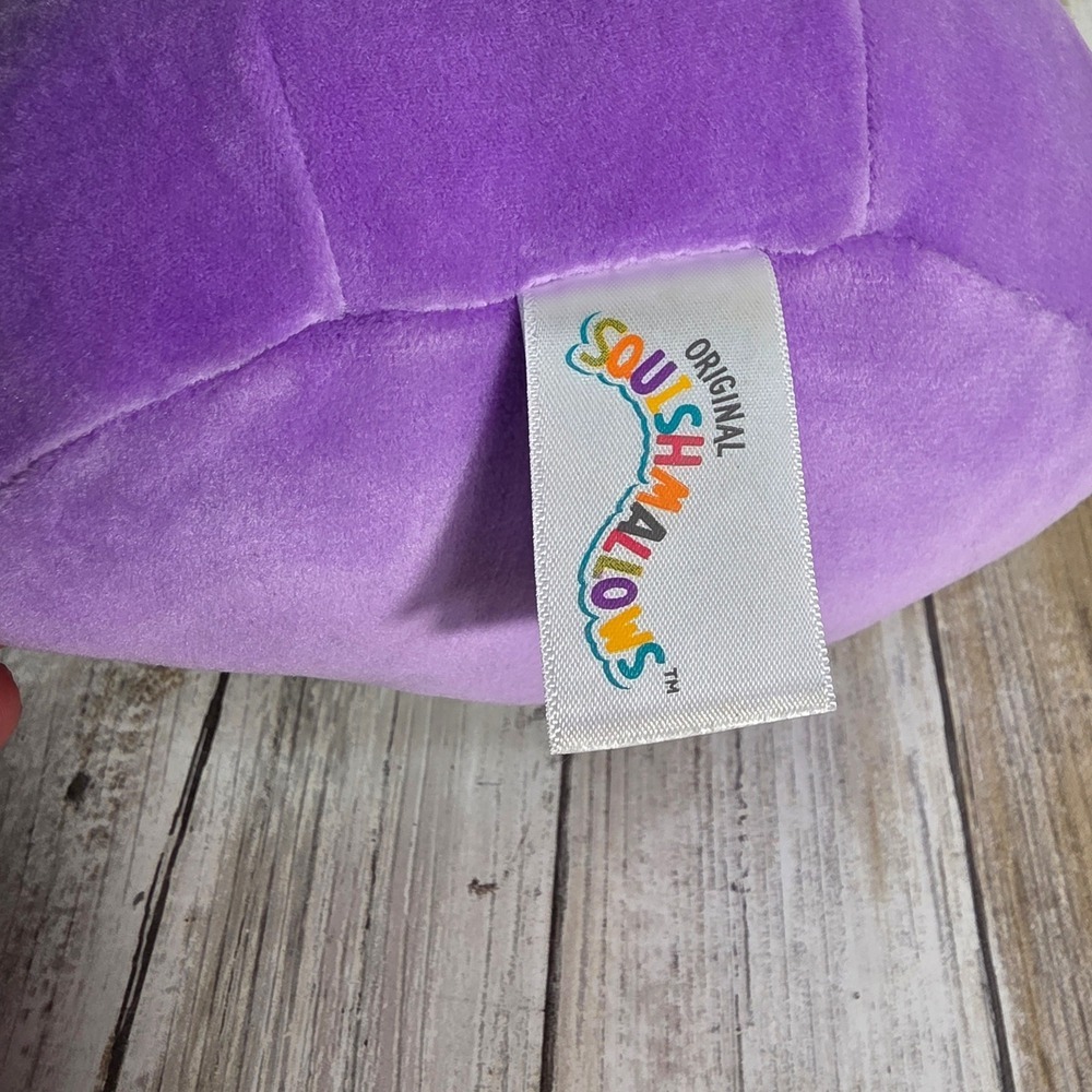 Squishmallows Jordon the Purple Ghost with Pumpkin Halloween Plush 12 inch NWT - Picture 4 of 5